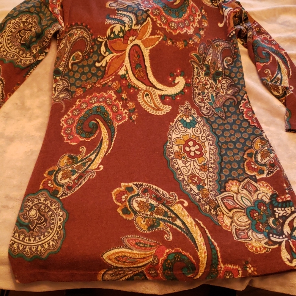 Paisley tunic EUC